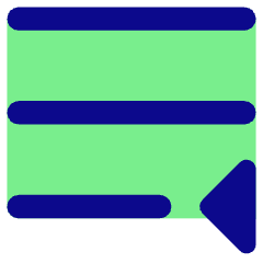 Paragraph Indent Last Line Icon from Core Pop Set