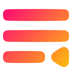 Paragraph Indent Last Line Icon from Plump Gradient Set