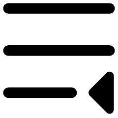 Paragraph Indent Last Line Icon from Core Remix Set