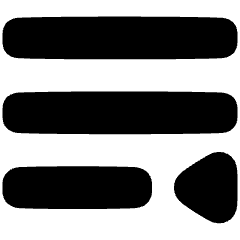 Paragraph Indent Last Line Icon from Plump Solid Set
