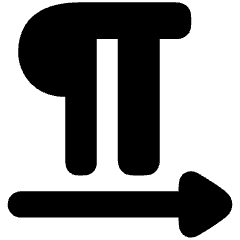 Paragraph Left To Right Icon from Plump Solid Set