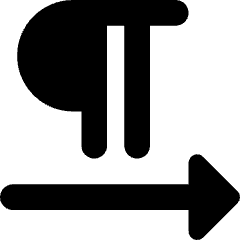 Paragraph Left To Right Icon from Core Solid Set