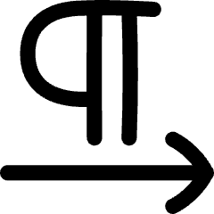 Paragraph Left To Right Icon from Flex Line Set
