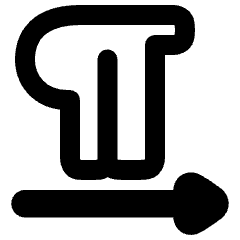Paragraph Left To Right Icon from Plump Remix Set