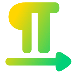 Paragraph Left To Right Icon from Plump Gradient Set