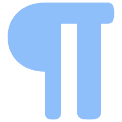Paragraph Icon from Plump Flat Set