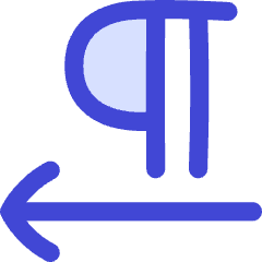 Paragraph Right To Left Icon from Flex Duo Set