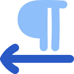 Paragraph Right To Left Icon from Flex Flat Set