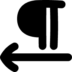 Paragraph Right To Left Icon from Flex Solid Set