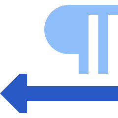 Paragraph Right To Left Icon from Sharp Flat Set