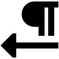 Paragraph Right To Left Icon from Sharp Remix Set