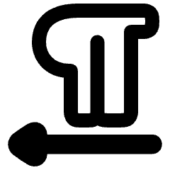 Paragraph Right To Left Icon from Plump Remix Set