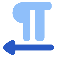 Paragraph Right To Left Icon from Plump Flat Set