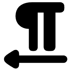 Paragraph Right To Left Icon from Plump Solid Set