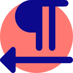 Paragraph Right To Left Icon from Core Pop Set