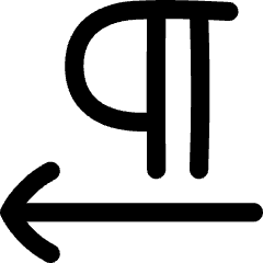 Paragraph Right To Left Icon from Flex Line Set
