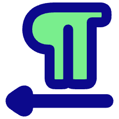 Paragraph Right To Left Icon from Plump Pop Set