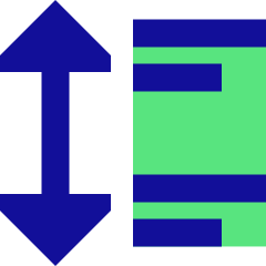 Paragraph Spacing Icon from Sharp Pop Set