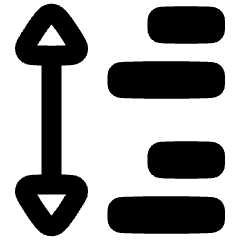 Paragraph Spacing Icon from Plump Remix Set