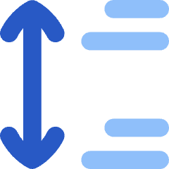 Paragraph Spacing Icon from Flex Flat Set