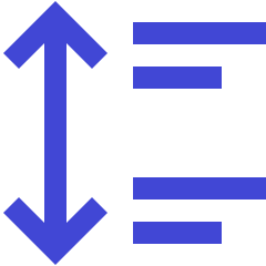 Paragraph Spacing Icon from Sharp Duo Set