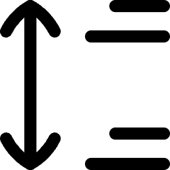 Paragraph Spacing Icon from Flex Line Set