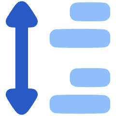 Paragraph Spacing Icon from Plump Flat Set