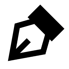 Pen Tool Fill Icon from Sharp Fill - Streamline Material Set