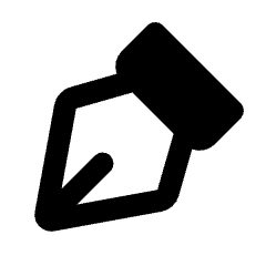 Pen Tool Fill Icon from Rounded Fill - Streamline Material Set