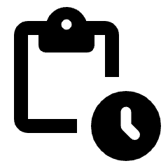 Pending Actions Icon from Rounded Line - Streamline Material Set