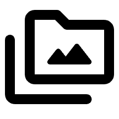 Perm Media Icon from Rounded Line - Streamline Material Set