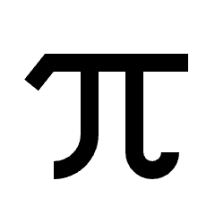 Pi Symbol Icon from Sharp Line - Material Pro Set