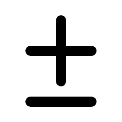 Plus Minus Fill Icon from Rounded Fill - Streamline Material Set