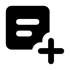 Post Add Fill Icon from Rounded Fill - Streamline Material Set