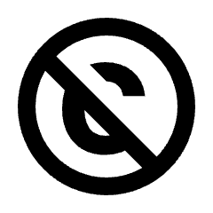 Public Domain Fill Icon from Sharp Fill - Streamline Material Set