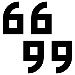 Quotation 3 Icon from Sharp Line Set