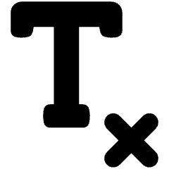 Remove Text Formatting Sentence Icon from Plump Solid Set