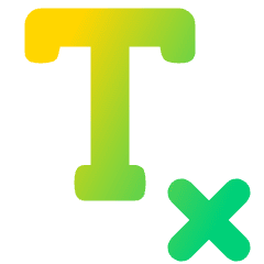 Remove Text Formatting Sentence Icon from Plump Gradient Set