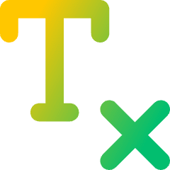 Remove Text Formatting Sentence Icon from Core Gradient Set