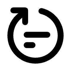 Rephrase Icon from Rounded Line - Material Pro Set