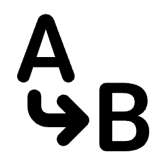 Replace Letter Icon from Rounded Line - Material Pro Set