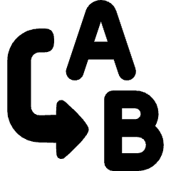 Replace Text Icon from Plump Solid Set