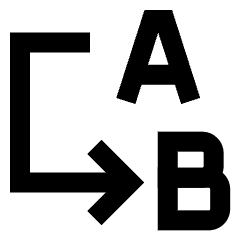 Replace Text Icon from Sharp Line Set
