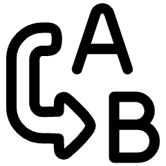 Replace Text Icon from Plump Line Set