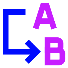 Replace Text Icon from Sharp Neon Set
