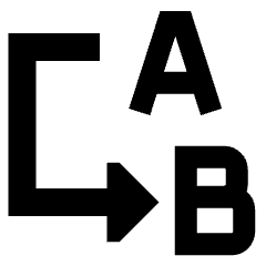 Replace Text Icon from Sharp Solid Set