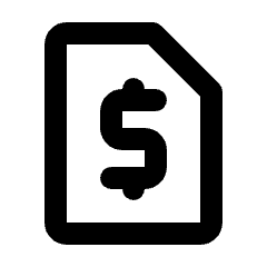 Request Quote Icon from Rounded Line - Streamline Material Set