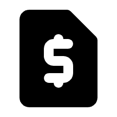 Request Quote Fill Icon from Rounded Fill - Material Pro Set