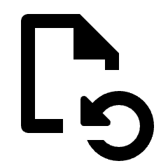 Restore Page Icon from Outlined Line - Streamline Material Set