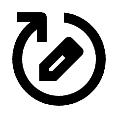 Rewrite Icon from Outlined Line - Streamline Material Set